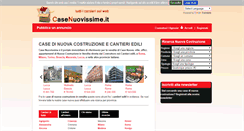 Desktop Screenshot of casenuovissime.it